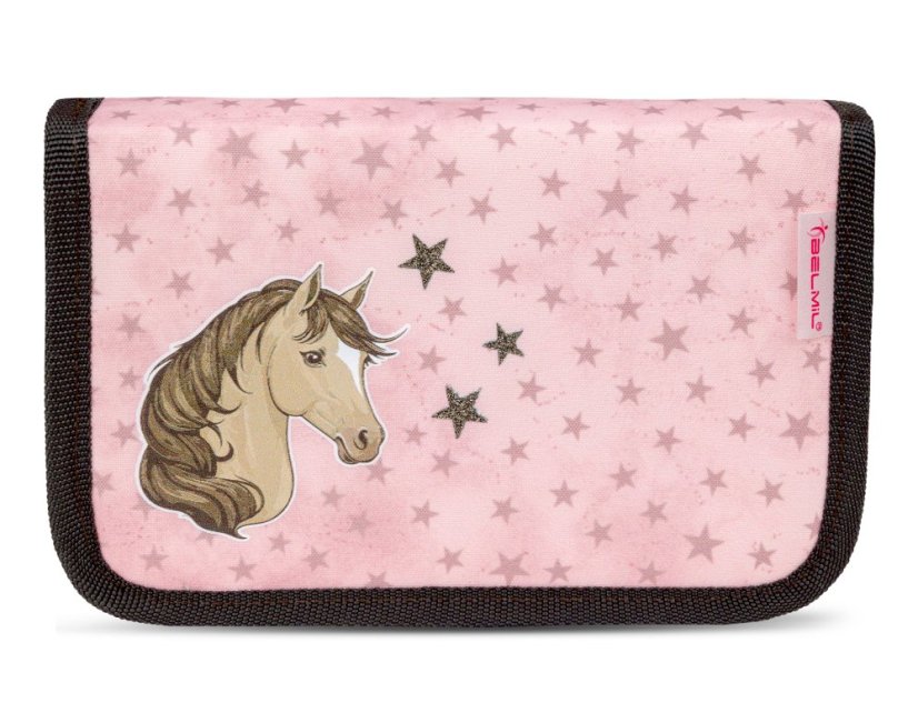 Školní aktovka Belmil 403-13 Classy Star Horses (set s penálem a sáčkem) + DÁREK