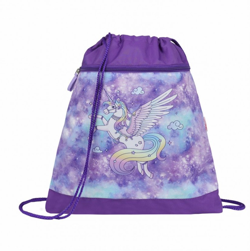Školní aktovka Belmil 403-13 Classy Diamond Unicorn (set s penálem a sáčkem) + DÁREK