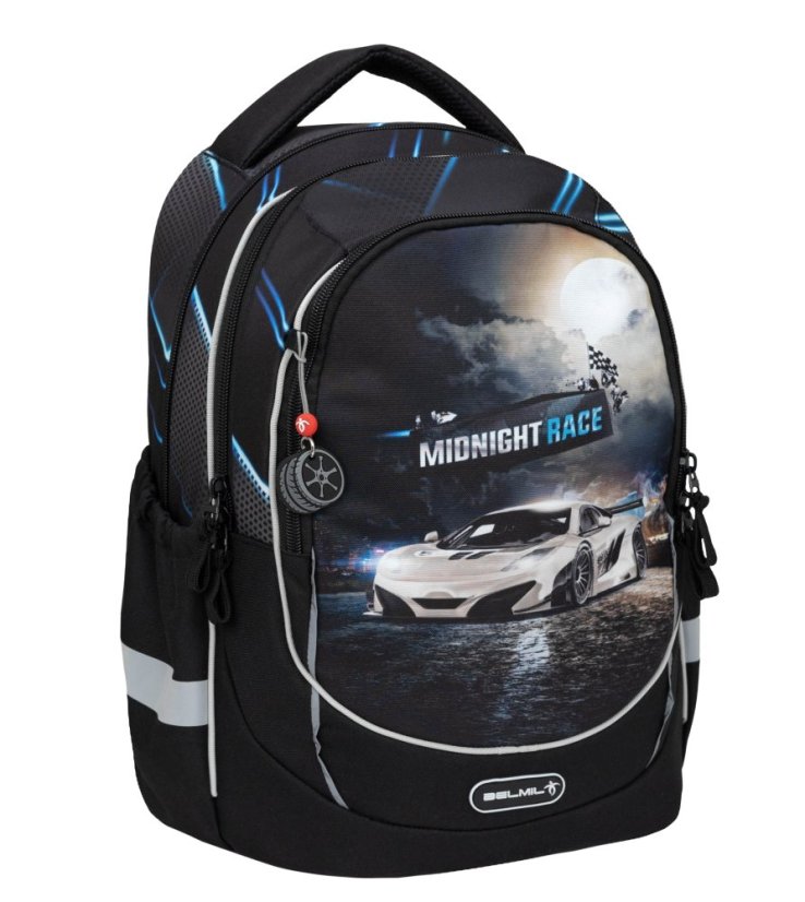 Školní batoh Belmil 338-87 Leisure Plus Midnight Turbo