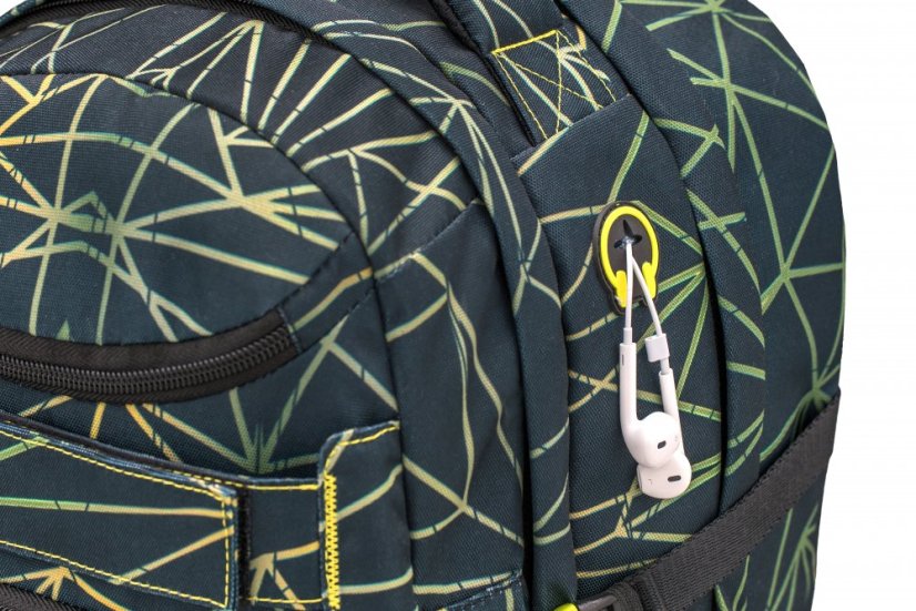 Školní batoh Belmil Wave 338-72 Infinity Stripes Green
