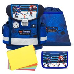 Školní aktovka Belmil 403-13 Classy Hockey (set s penálem a sáčkem) + DÁREK