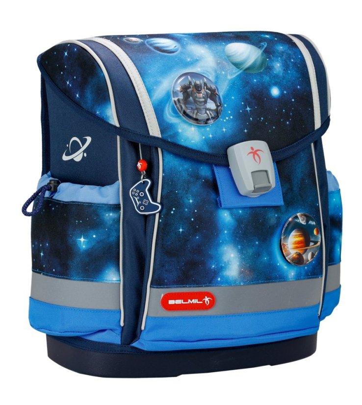 Školní aktovka Belmil 405-78 Classy Plus Galaxy Light (set s penálem a sáčkem) + DÁREK