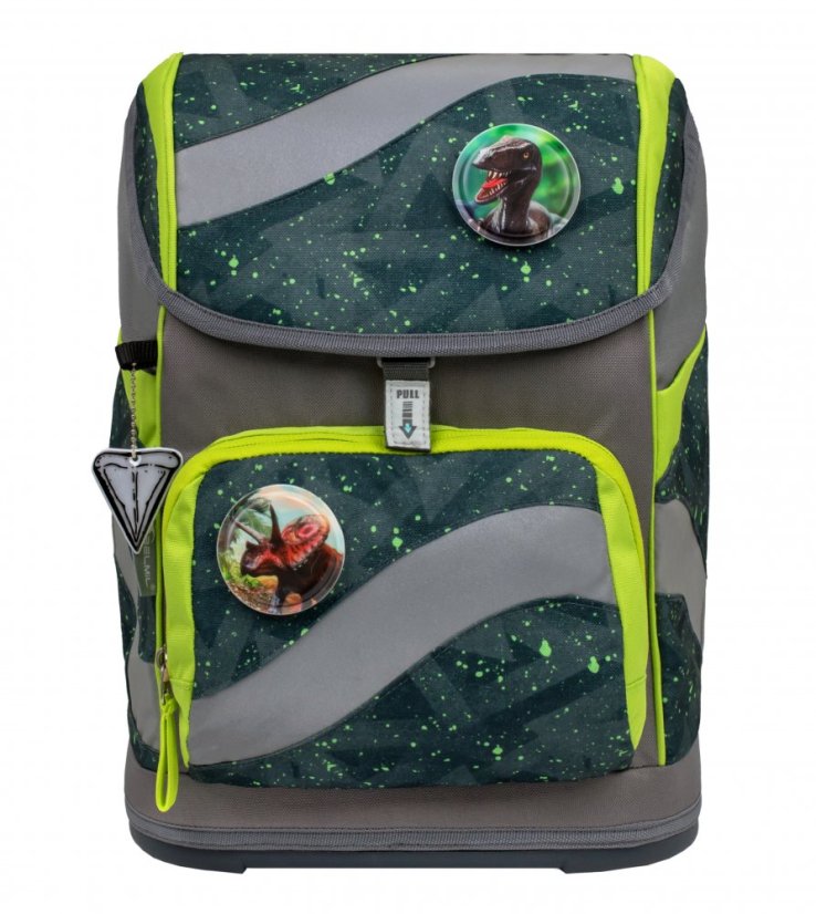 School backpack Belmil 405-51 Smarty Green Splash (set with pencil case and gym bag) + GIFT