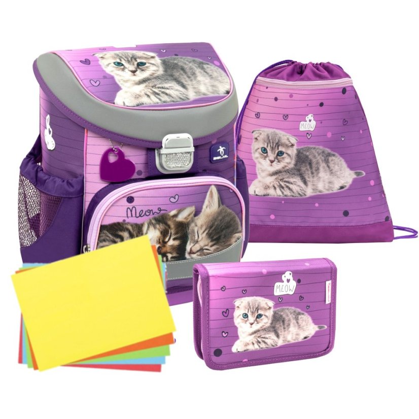 School bag Belmil 405-33 Mini-Fit Little Caty (set with pencil case and gym bag) + GIFT