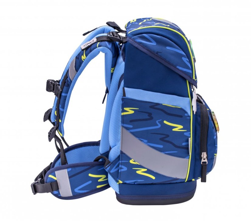 Školní batoh Belmil 405-51 Smarty Sketch Lime Green (set s penálem a sáčkem) + DÁREK