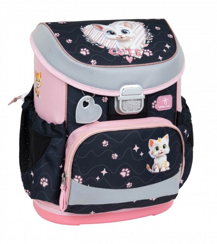 Iskolatáska Belmil 405-33 Mini-Fit Cute Kitten (szett táska, tolltartó, tornazsák)
