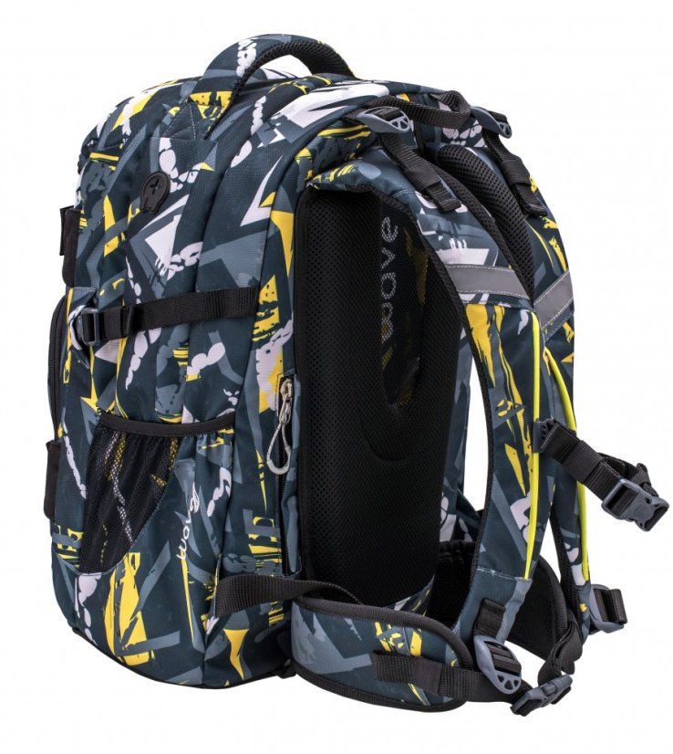 Školský batoh Belmil Wave 338-72 Infinity Yellow Graffiti