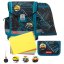 Školní aktovka Belmil 405-78 Classy Plus Racing Car Blue (set s penálem a sáčkem) + DÁREK