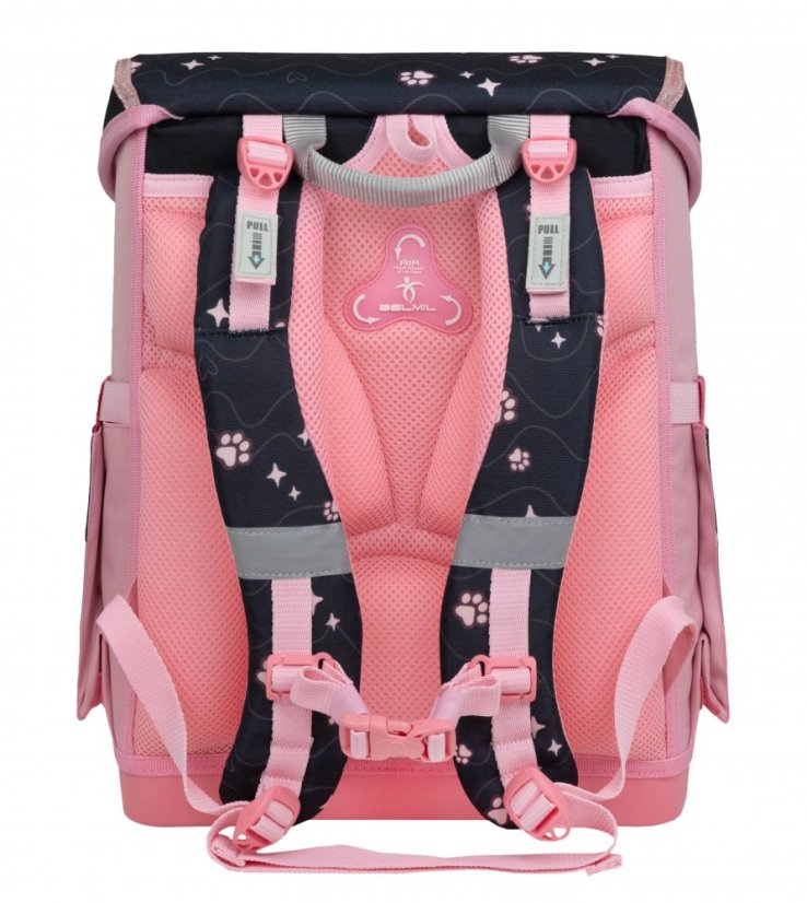 Školní aktovka Belmil 405-41 Compact Cute Kitten (set s penálem a sáčkem) + DÁREK