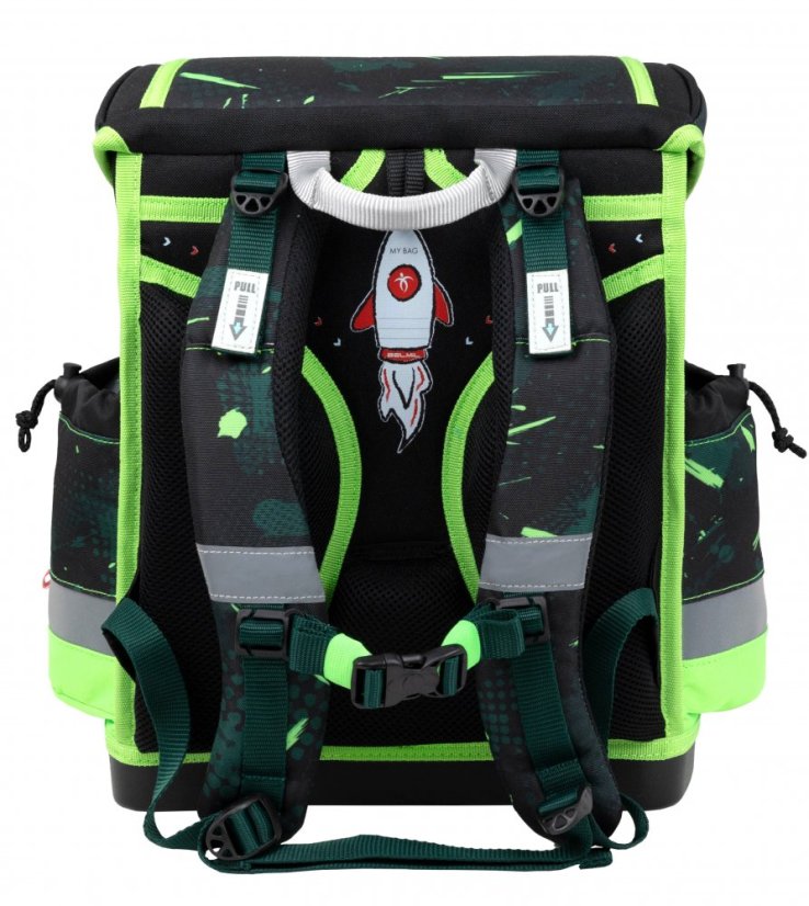 Školní aktovka Belmil 405-78 Classy Plus Neon Sport (set s penálem a sáčkem) + DÁREK