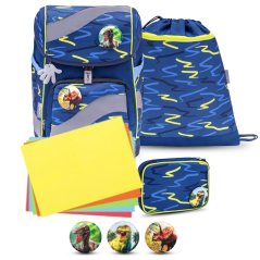 Školní batoh Belmil 405-51 Smarty Sketch Lime Green (set s penálem a sáčkem) + DÁREK