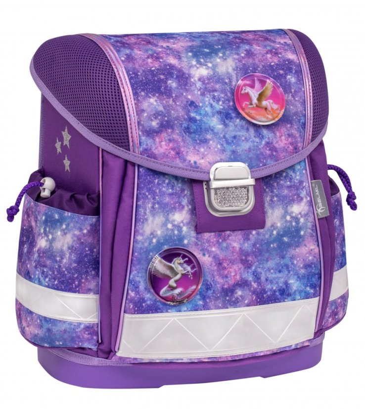 School bag Belmil 403-13 Classy Violet Universe (set with pencil case and gym bag) + GIFT