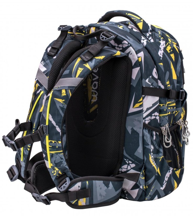 Školský batoh Belmil Wave 338-72 Infinity Yellow Graffiti
