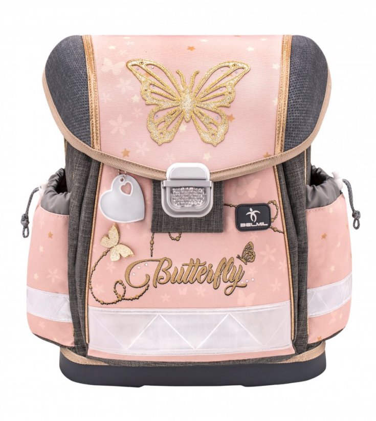 School bag Belmil 403-13 Classy Butterfly (set with pencil case and gym bag)