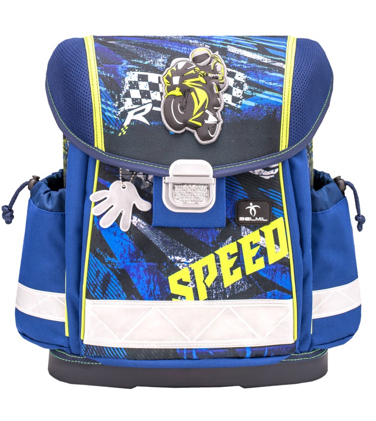 School bag Belmil 403-13 Classy Motor Speed (set with pencil case and gym bag) + GIFT