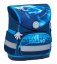 Školní aktovka Belmil 405-41 Compact Racing Blue Neon (set s penálem a sáčkem) + DÁREK