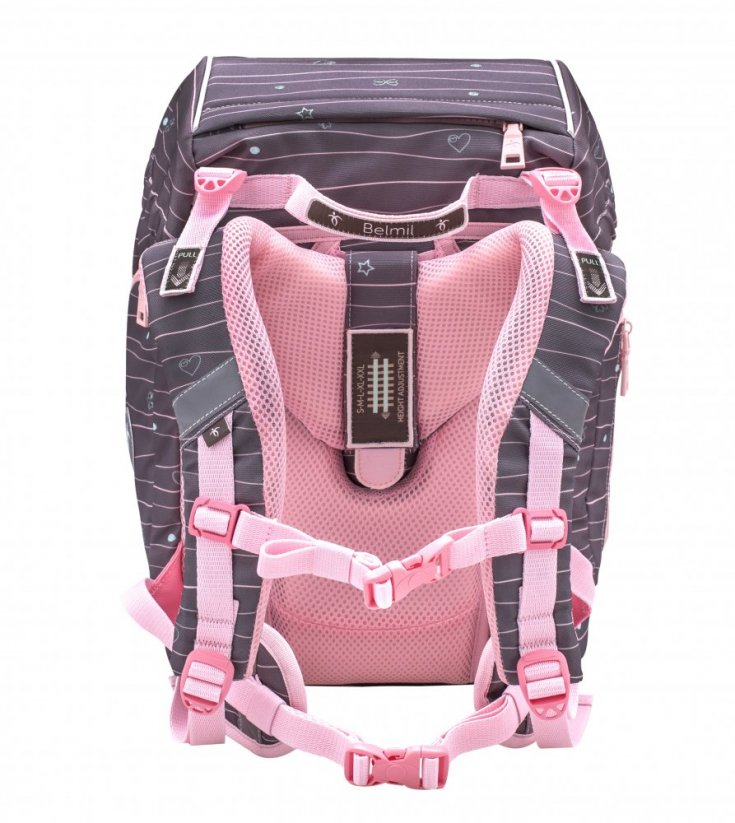 Iskolai hátizsák Belmil Premium 405-73/P Comfy Plus Mint (szett táska, 2 tolltartó, tornazsák és 6 db. matricaszett)