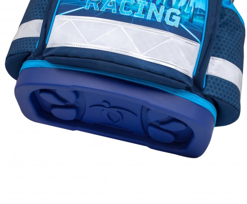 School bag Belmil 403-13 Classy Racing Blue Neon (set with pencil case and gym bag) + GIFT