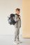 Iskolai hátizsák Belmil Premium 405-73/P Comfy Plus Black grey (szett táska, 2 tolltartó, tornazsák és 6 db. matricaszett)