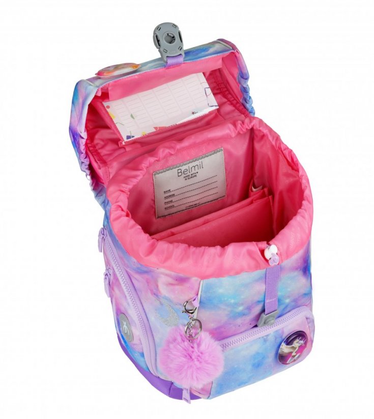 Školní batoh Belmil Premium 405-73/P Comfy Plus Moonlight (set s penálem, pouzdrem, sáčkem a 6 nálepek)