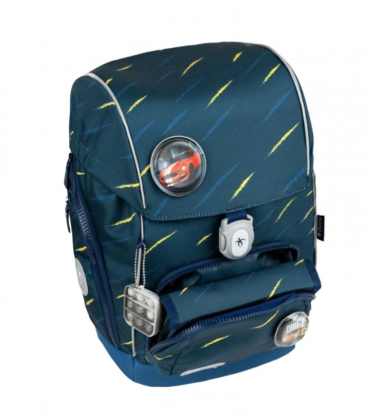 Školní batoh Belmil Premium 405-73/P Comfy Plus Orion blue (set s penálem, pouzdrem, sáčkem a 4 nálepky)