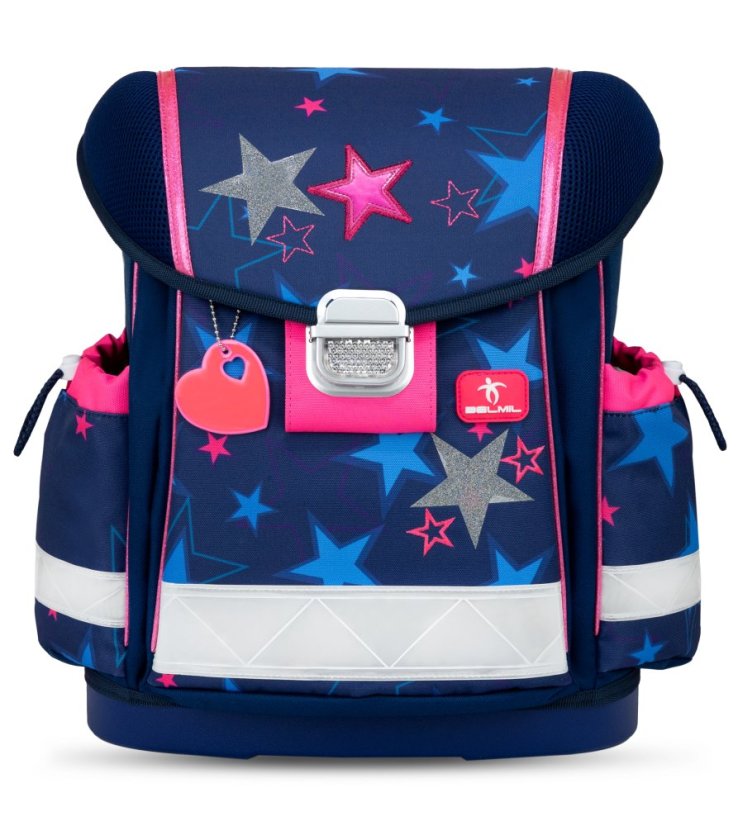 Školní aktovka Belmil 403-13 Classy Sparkling Star (set s penálem a sáčkem) + DÁREK