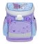 School bag Belmil 405-33 Mini-Fit Purple Blue Butterfly (set with pencil case and gym bag) + GIFT
