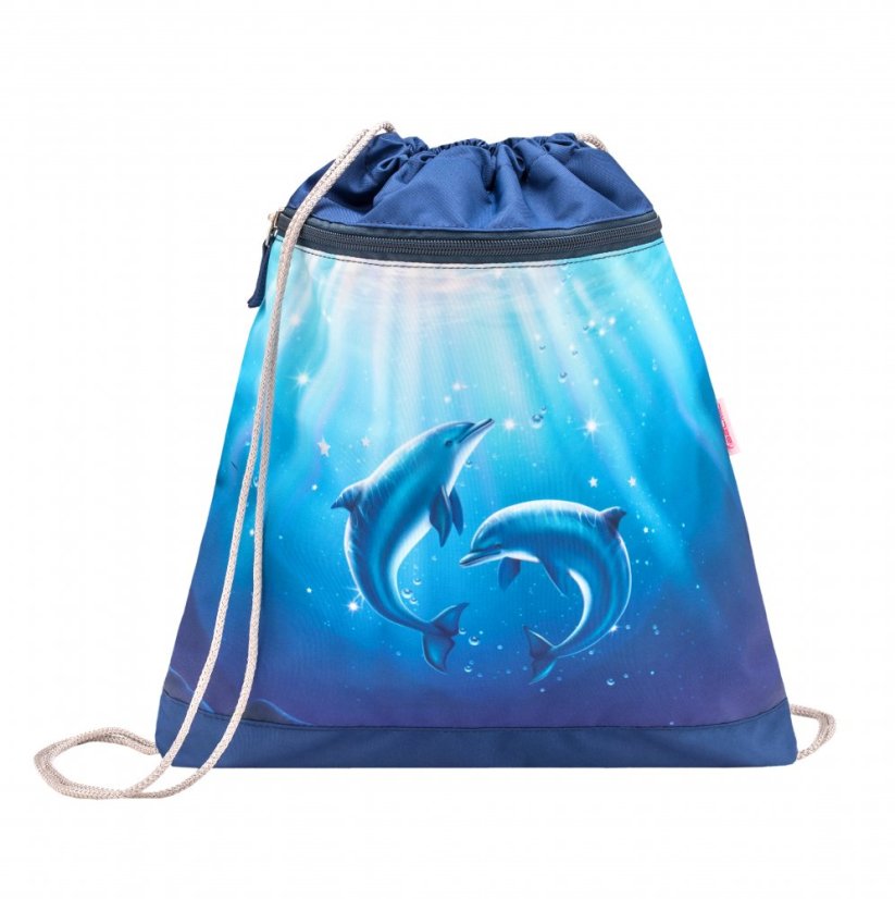 Školní aktovka Belmil 403-13 Classy Dolphins (set s penálem a sáčkem) + DÁREK