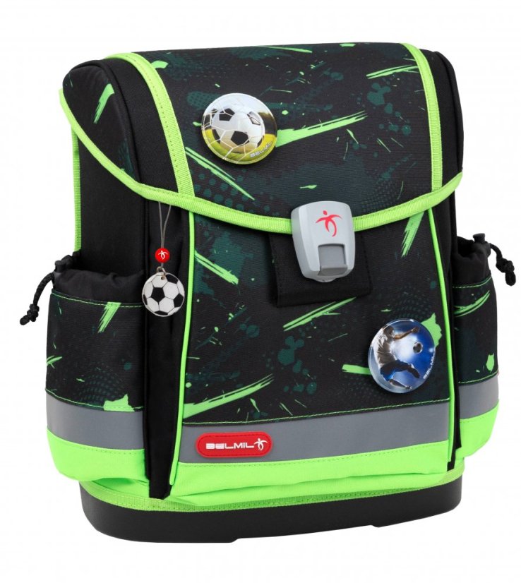 Školní aktovka Belmil 405-78 Classy Plus Neon Sport (set s penálem a sáčkem) + DÁREK