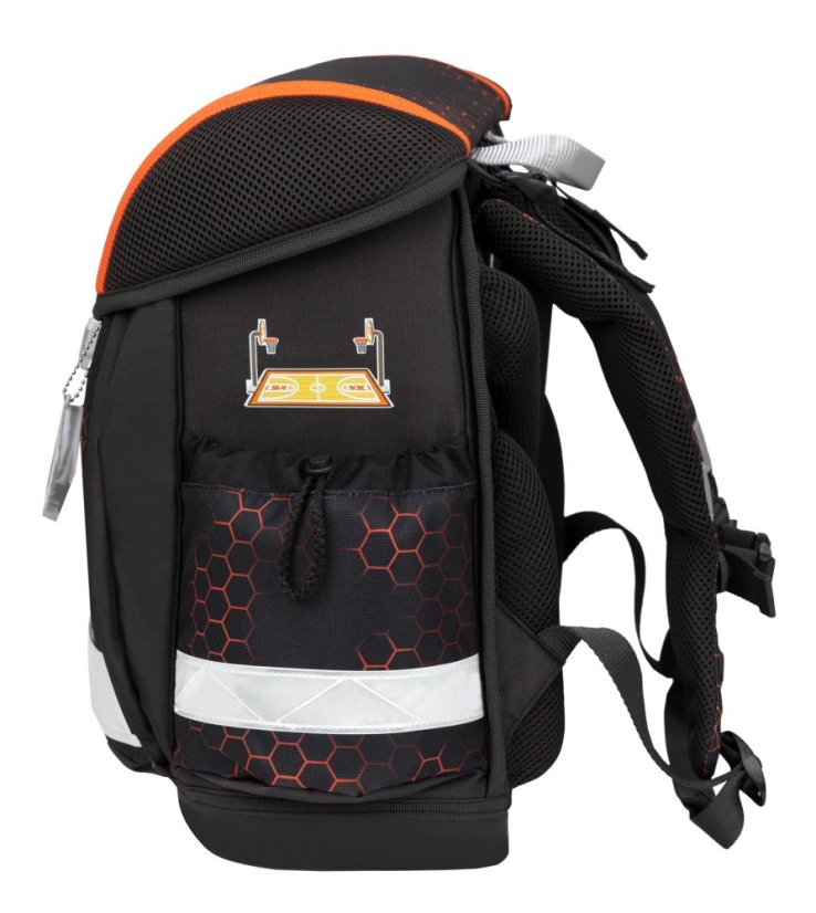 Školní aktovka Belmil 403-13 Classy Basket Inferno (set s penálem a sáčkem) + DÁREK