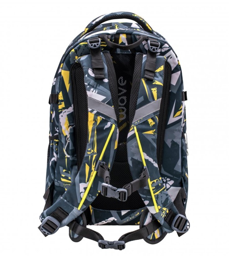 Školský batoh Belmil Wave 338-72 Infinity Yellow Graffiti