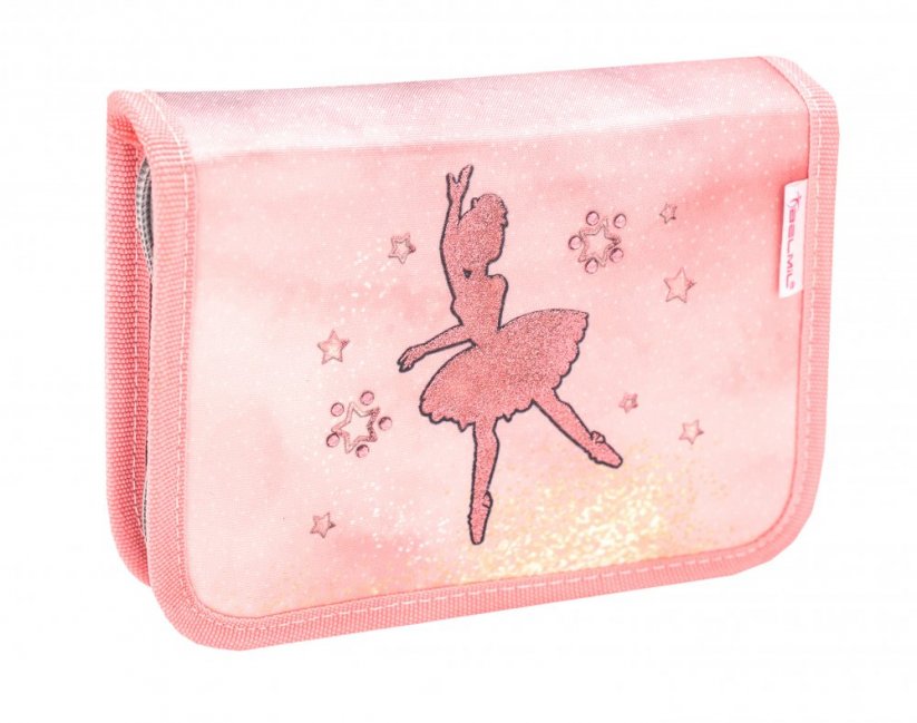 Iskolatáska Belmil 405-41 Compact Ballerina Black Pink (szett táska, tolltartó, tornazsák)