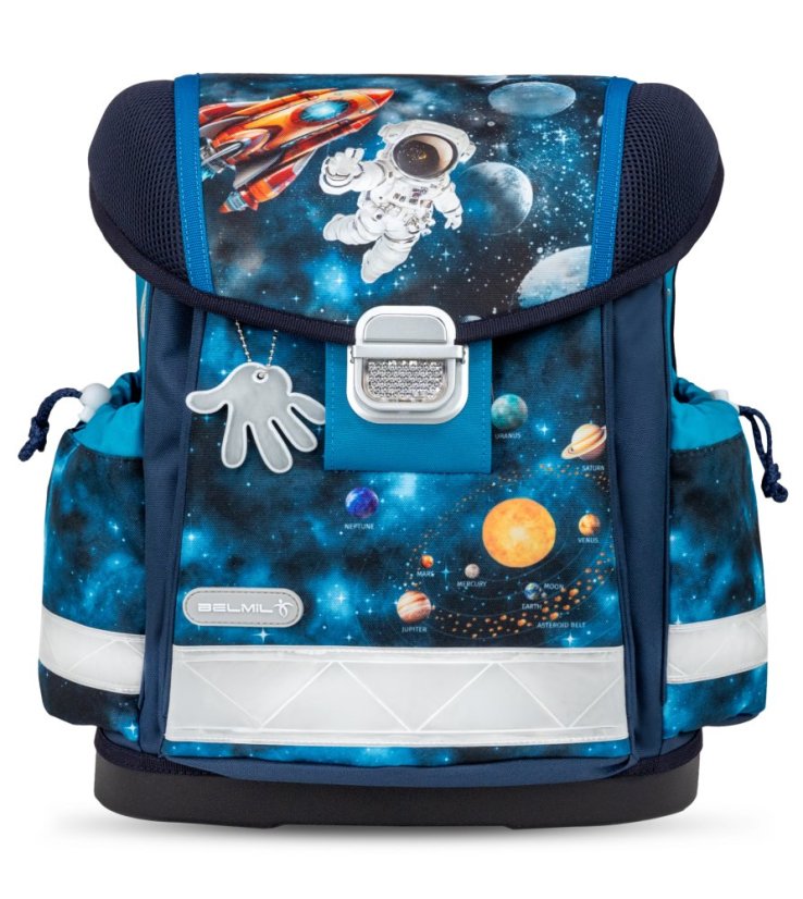 Školní aktovka Belmil 403-13 Classy Infinity Space (set s penálem a sáčkem) + DÁREK