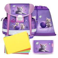 Školská taška Belmil 403-13 Classy Little Kittens (set s peračníkom a vreckom) + DARČEK