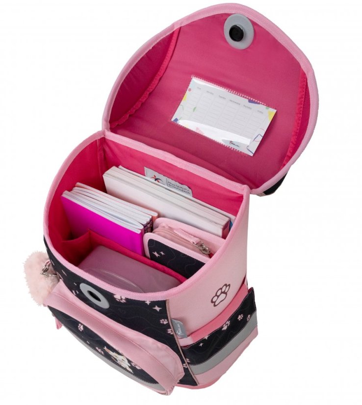 Školní aktovka Belmil 405-41 Compact Cute Kitten (set s penálem a sáčkem) + DÁREK