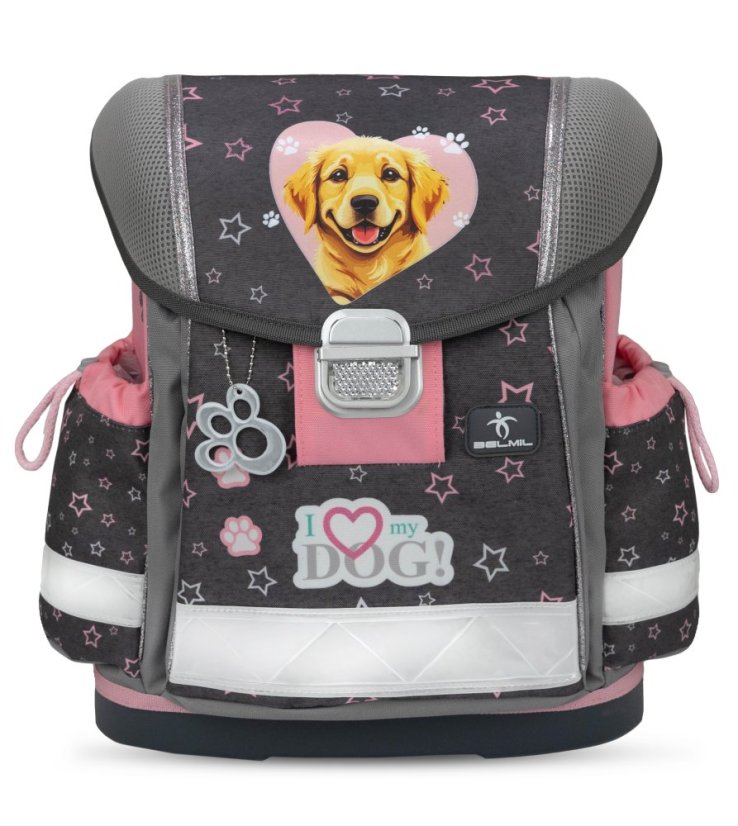 Školní aktovka Belmil 403-13 Classy Starry Paws (set s penálem a sáčkem) + DÁREK