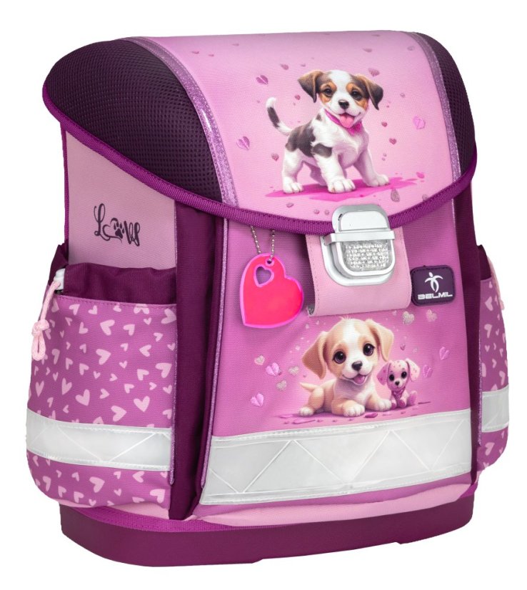 School bag Belmil 403-13 Classy Little Puppies (set with pencil case and gym bag) + GIFT