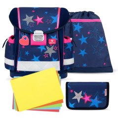 Školní aktovka Belmil 403-13 Classy Sparkling Star (set s penálem a sáčkem) + DÁREK
