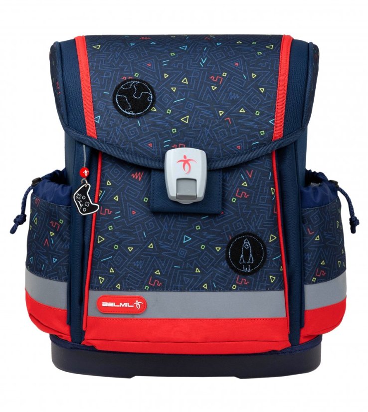 Školní aktovka Belmil 405-78 Classy Plus Gamer (set s penálem a sáčkem) + DÁREK