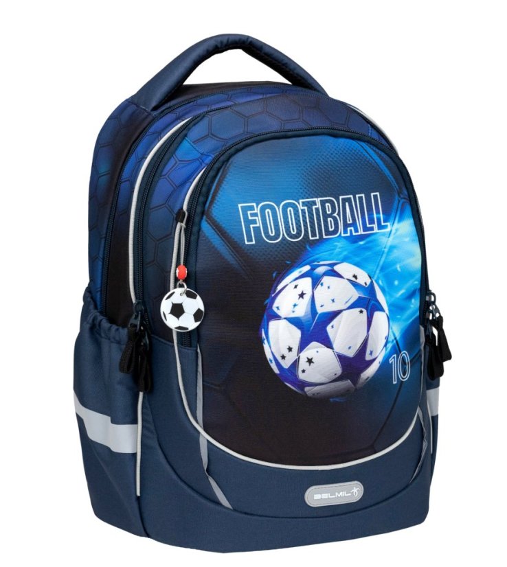 Školský batoh Belmil 338-87 Leisure Plus Football Light
