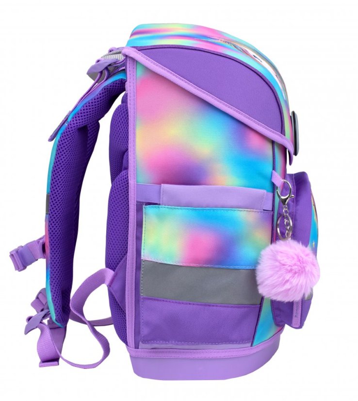Tornister szkolny Belmil 405-41 Compact Rainbow Color (zestaw z piórnikiem i workiem) + PREZENT