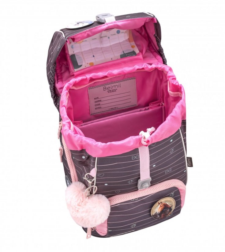 Plecak szkolny Belmil Premium 405-73/P Comfy Plus Mint (zestaw z 2 piórnikami, workiem i 6 naklejek)