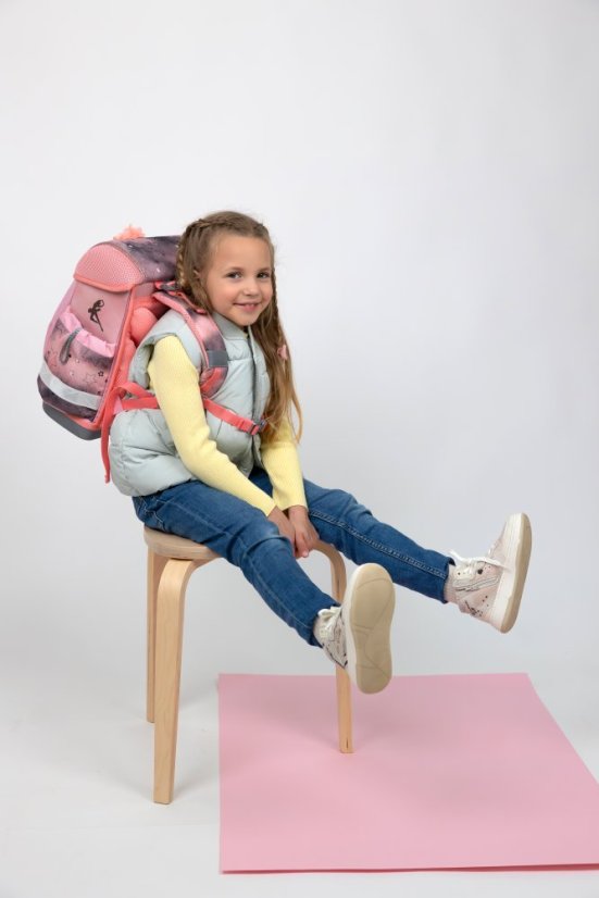 Školní aktovka Belmil 403-13 Classy Rose Ballet (set s penálem a sáčkem) + DÁREK