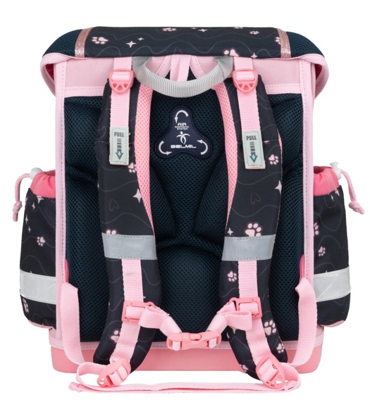 Školská taška Belmil 403-13 Classy Cute Kitten (set s peračníkom a vreckom) + DARČEK