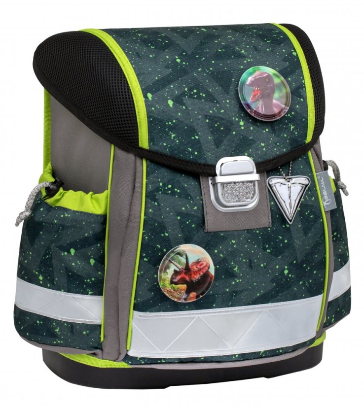 Školní aktovka Belmil 403-13 Classy Green Splash (set s penálem a sáčkem) + DÁREK