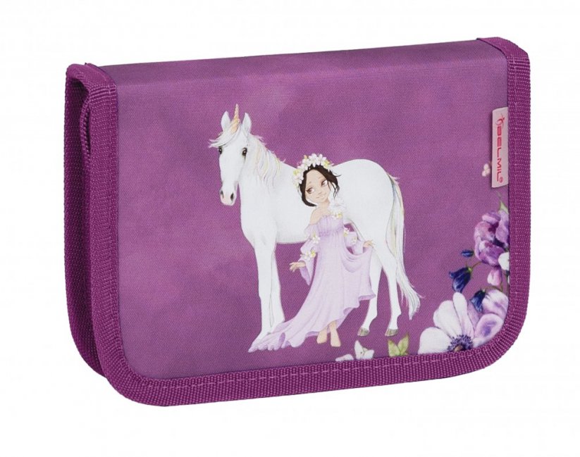 Iskolatáska Belmil 403-13 Classy Little Princess Purple (szett táska, tolltartó, tornazsák)