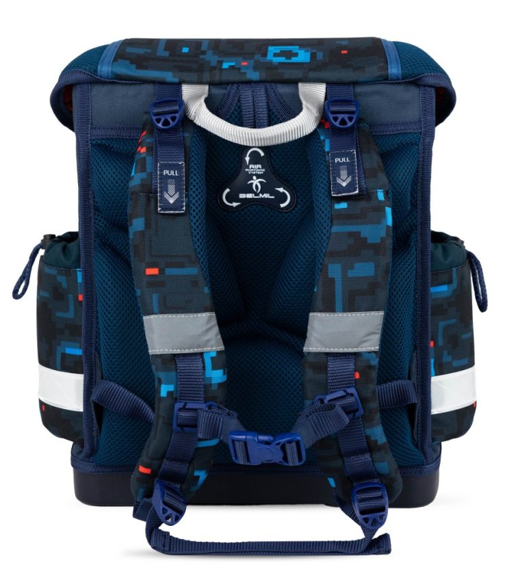 Školní aktovka Belmil 403-13 Classy PixelTrak (set s penálem a sáčkem) + DÁREK