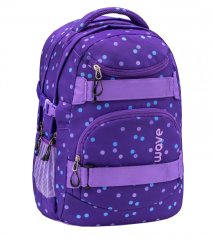 Školní batoh Belmil Wave 338-72 Infinity Purple Dots