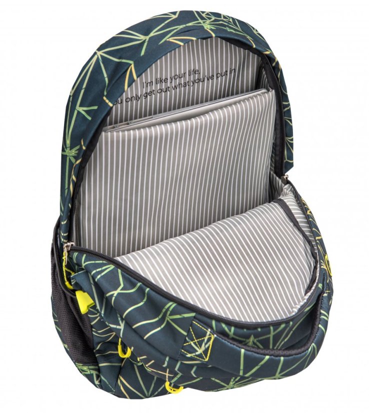 Školní batoh Belmil Wave 338-72 Infinity Stripes Green