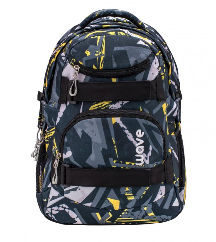 Školský batoh Belmil Wave 338-72 Infinity Yellow Graffiti
